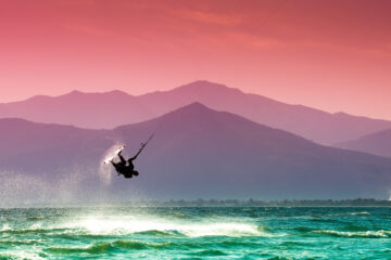 Kite surfing