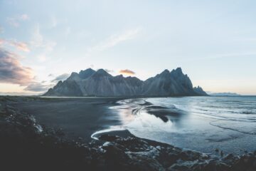 Iceland black beach