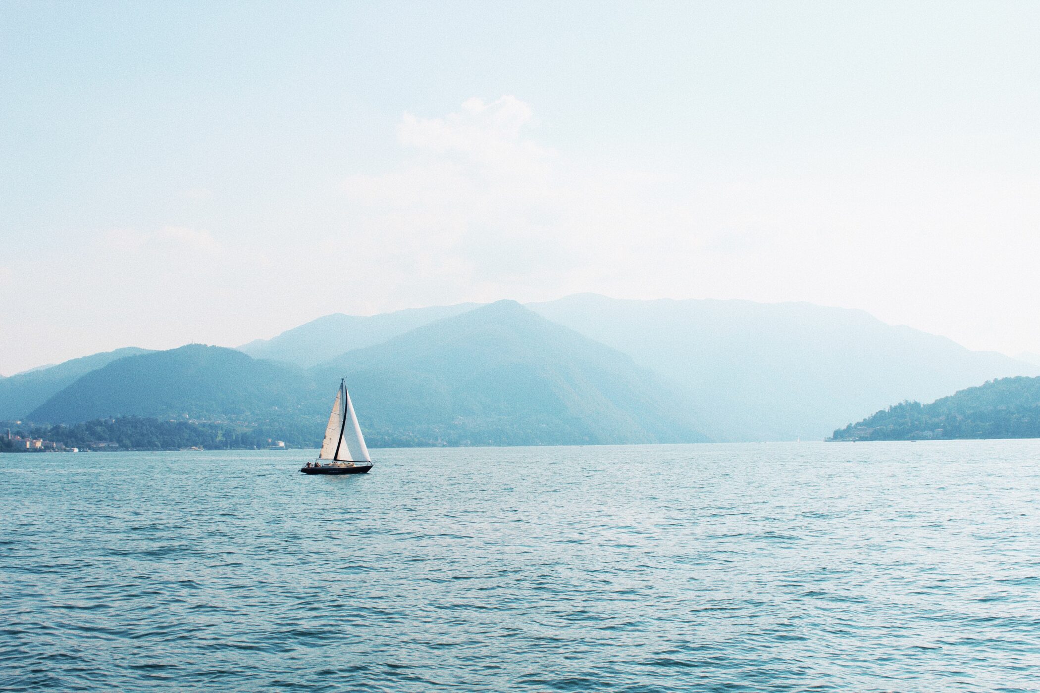 Lake Como Sailboat - Ellena Mcguinness